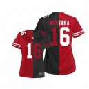 Women Nike San Francisco 49ers &16 Joe Montana Elite Team/Alternate Two Tone NFL Jersey
