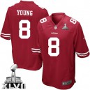 Youth Nike San Francisco 49ers &8 Steve Young Elite Red Team Color Super Bowl XLVII NFL Jersey