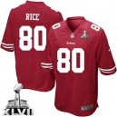 Youth Nike San Francisco 49ers &80 Jerry Rice Elite Red Team Color Super Bowl XLVII NFL Jersey
