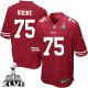 Youth Nike San Francisco 49ers &75 Alex Boone Elite Red Team Color Super Bowl XLVII NFL Jersey