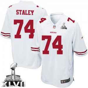 Nike de jeunesse San Francisco 49ers # 74 Joe Staley Élite blanc Super Bowl XLVII NFL Maillot Magasin Nike de jeunesse San Francisco 49ers # 74 Joe Staley Élite blanc Super Bowl XLVII NFL Maillot Magasin