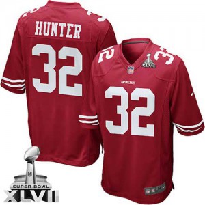 Jeunesse Nike couleur Super Bowl XLVII NFL maillot de l'équipe des 49ers de San Francisco # 32 Kendall Hunter Élite rouge Jeunesse Nike couleur Super Bowl XLVII NFL maillot de l'équipe des 49ers de San Francisco # 32 Kendall Hunter Élite rouge