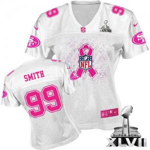 Femmes Nike San Francisco 49ers # 99 Aldon Smith Élite blanc Breast Cancer Awareness Super Bowl XLVII NFL Maillot Magasin Femmes Nike San Francisco 49ers # 99 Aldon Smith Élite blanc Breast Cancer Awareness Super Bowl XLVII NFL Maillot Magasin