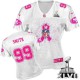Women Nike San Francisco 49ers &99 Aldon Smith Elite White Breast Cancer Awareness Super Bowl XLVII NFL Jersey