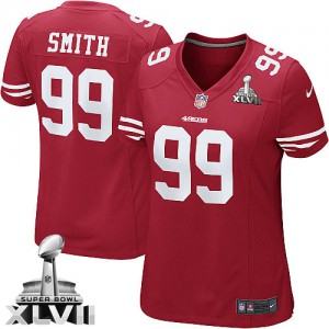 Femmes Nike San Francisco 49ers # 99 Aldon Smith élite rouge équipe couleur Super Bowl XLVII NFL Maillot Magasin Femmes Nike San Francisco 49ers # 99 Aldon Smith élite rouge équipe couleur Super Bowl XLVII NFL Maillot Magasin