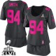 Women Nike San Francisco 49ers &94 Justin Smith Elite Dark Grey Breast Cancer Awareness Super Bowl XLVII NFL Jersey