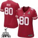 Women Nike San Francisco 49ers &80 Jerry Rice Elite Red Team Color Super Bowl XLVII NFL Jersey