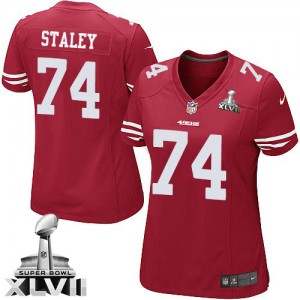 Femmes Nike San Francisco 49ers # 74 Joe Staley élite rouge équipe couleur Super Bowl XLVII NFL Maillot Magasin Femmes Nike San Francisco 49ers # 74 Joe Staley élite rouge équipe couleur Super Bowl XLVII NFL Maillot Magasin