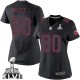 Women Nike San Francisco 49ers &80 Jerry Rice Elite Black Impact Super Bowl XLVII NFL Jersey