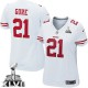 Women Nike San Francisco 49ers &21 Frank Gore Elite White Super Bowl XLVII NFL Jersey