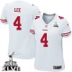 Women Nike San Francisco 49ers &4 Andy Lee Elite White Super Bowl XLVII NFL Jersey