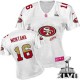 Women Nike San Francisco 49ers &16 Joe Montana Elite White Fem Fan Super Bowl XLVII NFL Jersey