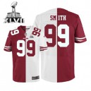 Men Nike San Francisco 49ers &99 Aldon Smith Elite Team/Road Two Tone Super Bowl XLVII NFL Jersey