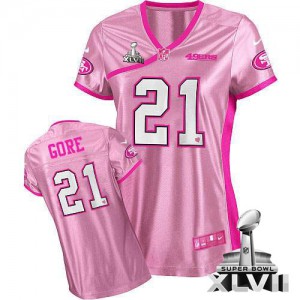 Nike San Francisco 49ers # 21 Frank Gore Élite femmes rose être Luv serait Super Bowl XLVII NFL Maillot Magasin Nike San Francisco 49ers # 21 Frank Gore Élite femmes rose être Luv serait Super Bowl XLVII NFL Maillot Magasin