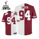 Men Nike San Francisco 49ers &94 Justin Smith Elite Team/Road Two Tone Super Bowl XLVII NFL Jersey