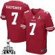 Men Nike San Francisco 49ers &7 Colin Kaepernick Elite Red Team Color Super Bowl XLVII NFL Jersey