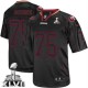 Men Nike San Francisco 49ers &75 Alex Boone Elite Lights Out Black Super Bowl XLVII NFL Jersey