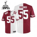 Men Nike San Francisco 49ers &55 Ahmad Brooks Elite Team/Road Two Tone Super Bowl XLVII NFL Jersey