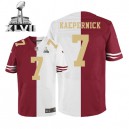 Men Nike San Francisco 49ers &7 Colin Kaepernick Elite Team/Road Two Tone Super Bowl XLVII NFL Jersey