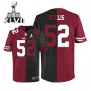 Men Nike San Francisco 49ers &52 Patrick Willis Elite Team/Alternate Two Tone Super Bowl XLVII NFL Jersey