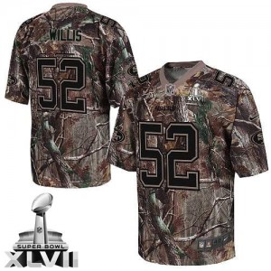 Hommes Nike San Francisco 49ers # 52 Patrick Willis Élite Camo Realtree Super Bowl XLVII NFL Maillot Magasin Hommes Nike San Francisco 49ers # 52 Patrick Willis Élite Camo Realtree Super Bowl XLVII NFL Maillot Magasin