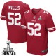 Men Nike San Francisco 49ers &52 Patrick Willis Elite Red Team Color Super Bowl XLVII NFL Jersey