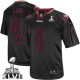 Men Nike San Francisco 49ers &4 Andy Lee Elite Lights Out Black Super Bowl XLVII NFL Jersey