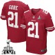 Men Nike San Francisco 49ers &21 Frank Gore Elite Red Team Color Super Bowl XLVII NFL Jersey
