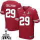 Men Nike San Francisco 49ers &29 Chris Culliver Elite Red Team Color Super Bowl XLVII NFL Jersey