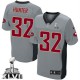 Men Nike San Francisco 49ers &32 Kendall Hunter Elite Grey Shadow Super Bowl XLVII NFL Jersey