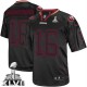 Men Nike San Francisco 49ers &16 Joe Montana Elite Lights Out Black Super Bowl XLVII NFL Jersey