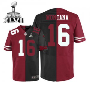 Hommes Nike San Francisco 49ers # 16 Joe Montana élite Team/remplaçant deux ton Super Bowl XLVII NFL Maillot Magasin Hommes Nike San Francisco 49ers # 16 Joe Montana élite Team/remplaçant deux ton Super Bowl XLVII NFL Maillot Magasin