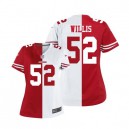 Women Nike San Francisco 49ers &52 Patrick Willis Elite Team/Road Two Tone NFL Jersey