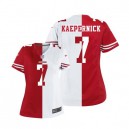 Women Nike San Francisco 49ers &7 Colin Kaepernick Elite Team/Road Two Tone NFL Jersey