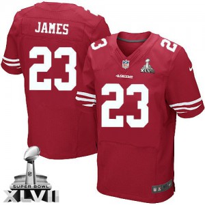 Hommes Nike San Francisco 49ers # 23 LaMichael James élite rouge équipe couleur Super Bowl XLVII NFL Maillot Magasin Hommes Nike San Francisco 49ers # 23 LaMichael James élite rouge équipe couleur Super Bowl XLVII NFL Maillot Magasin