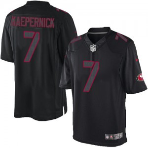 Nike de jeunesse San Francisco 49ers # 7 Colin Kaepernick Élite noir incidence NFL Maillot Magasin
