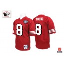 Mitchell and Ness San Francisco 49ers &8 Steve Young Red Team Color 75TH Premier EQT Throwback NFL Jersey