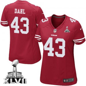 Femmes Nike San Francisco 49ers # 43 Craig Dahl élite rouge équipe couleur Super Bowl XLVII NFL Maillot Magasin Femmes Nike San Francisco 49ers # 43 Craig Dahl élite rouge équipe couleur Super Bowl XLVII NFL Maillot Magasin