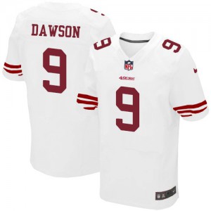 Hommes Nike San Francisco 49ers # 9 Phil Dawson Élite blanc NFL Maillot Magasin