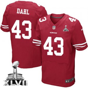 Hommes Nike San Francisco 49ers # 43 Craig Dahl élite rouge équipe couleur Super Bowl XLVII NFL Maillot Magasin Hommes Nike San Francisco 49ers # 43 Craig Dahl élite rouge équipe couleur Super Bowl XLVII NFL Maillot Magasin