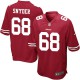 Youth Nike San Francisco 49ers &68 Adam Snyder Elite Red Team Color NFL Jersey