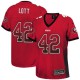 Women Nike San Francisco 49ers &42 Ronnie Lott Elite Red Drift Fashion NFL Jersey
