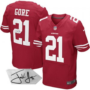 Hommes Nike San Francisco 49ers # 21 Frank Gore équipe rouge couleur Élite dédicacé NFL Maillot Magasin Hommes Nike San Francisco 49ers # 21 Frank Gore équipe rouge couleur Élite dédicacé NFL Maillot Magasin