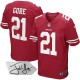 Men Nike San Francisco 49ers &21 Frank Gore Red Team Color Elite Autographed NFL Jersey