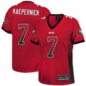 Femmes Nike San Francisco 49ers # 7 Colin Kaepernick Élite rouge dérivent Fashion NFL Maillot Magasin Femmes Nike San Francisco 49ers # 7 Colin Kaepernick Élite rouge dérivent Fashion NFL Maillot Magasin