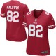 Women Nike San Francisco 49ers &82 Jon Baldwin Elite Red Team Color NFL Jersey