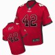 Men Nike San Francisco 49ers &42 Ronnie Lott Elite Red Drift Fashion NFL Jersey