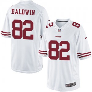 Nike de jeunesse San Francisco 49ers # 82 Jon Baldwin Élite blanc NFL Maillot Magasin