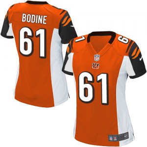 Femmes Nike Cincinnati Bengals # 61 Russell Bodine Élite Orange alternent NFL Maillot Magasin