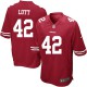 Youth Nike San Francisco 49ers &42 Ronnie Lott Elite Red Team Color NFL Jersey